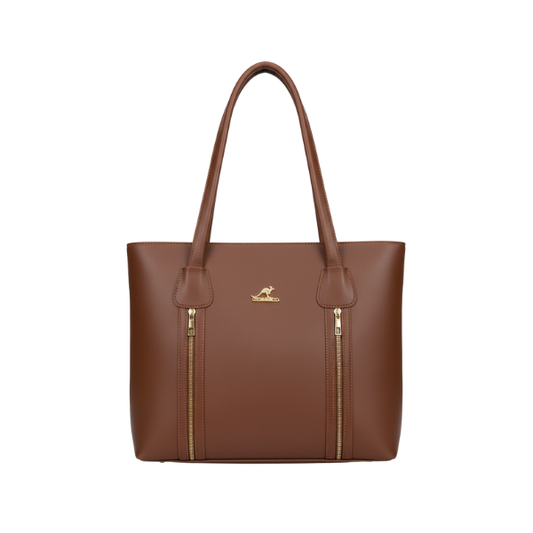 Maroon Zip Tote Bag