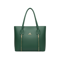 Green Zip Tote Bag