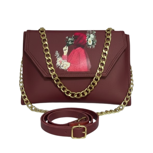 Mehroon Hijab Art Crossbody Bag