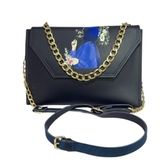 Dark Blue Hijab Art Crossbody Bag