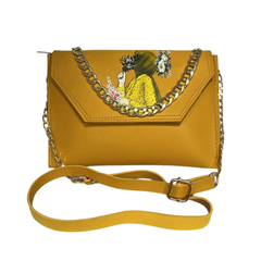 Yellow Hijab Art Crossbody Bag